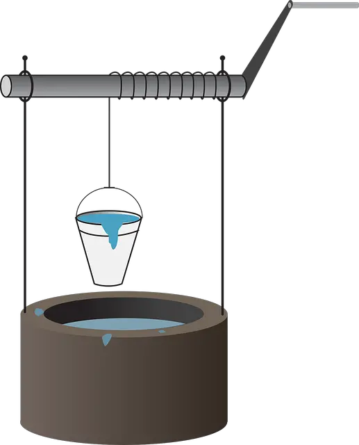 Torno es uno de los ejemplos de maquinas simples útil en lugares remotos para extraer agua.