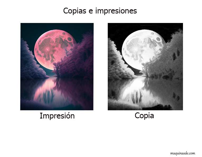 Diferencia entre Copias e Impresiones digitales.