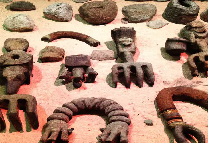 Herramientas de los teotihuacanos y utensilios.
