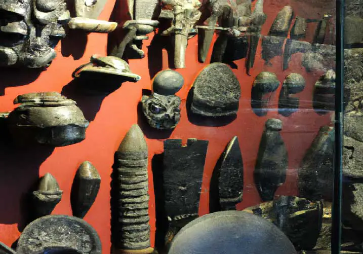 Herramientas de los teotihuacanos e instrumentos de piedra.
